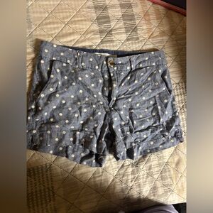 Old Navy Blue Polka Dot High Waist Shorts